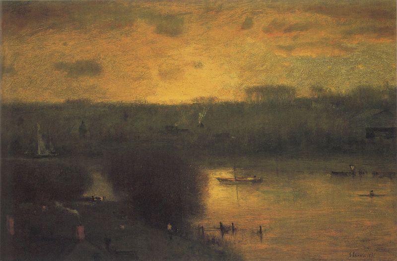George Inness Sunset on the Passaic Germany oil painting art